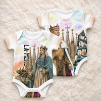 La Merce Festival Barcelona Baby Onesie Catalan Culture Sagrada Familia Castellers