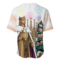 La Merce Festival Barcelona Baseball Jersey Catalan Culture Sagrada Familia Castellers