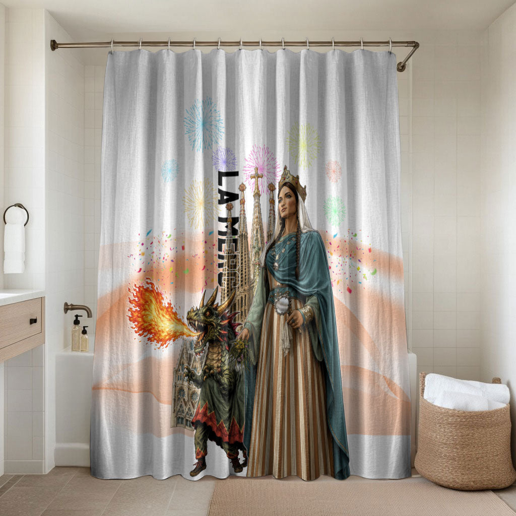 La Merce Festival Barcelona Bathroom Set Catalan Culture Sagrada Familia Castellers
