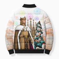 La Merce Festival Barcelona Bomber Puffer Jacket Catalan Culture Sagrada Familia Castellers