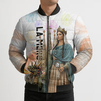 La Merce Festival Barcelona Bomber Puffer Jacket Catalan Culture Sagrada Familia Castellers