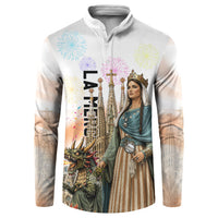 La Merce Festival Barcelona Button Sweatshirt Catalan Culture Sagrada Familia Castellers