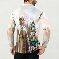 La Merce Festival Barcelona Button Sweatshirt Catalan Culture Sagrada Familia Castellers