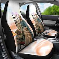 La Merce Festival Barcelona Car Seat Cover Catalan Culture Sagrada Familia Castellers