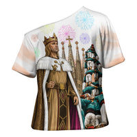 La Merce Festival Barcelona Cross Shoulder Shirt Catalan Culture Sagrada Familia Castellers