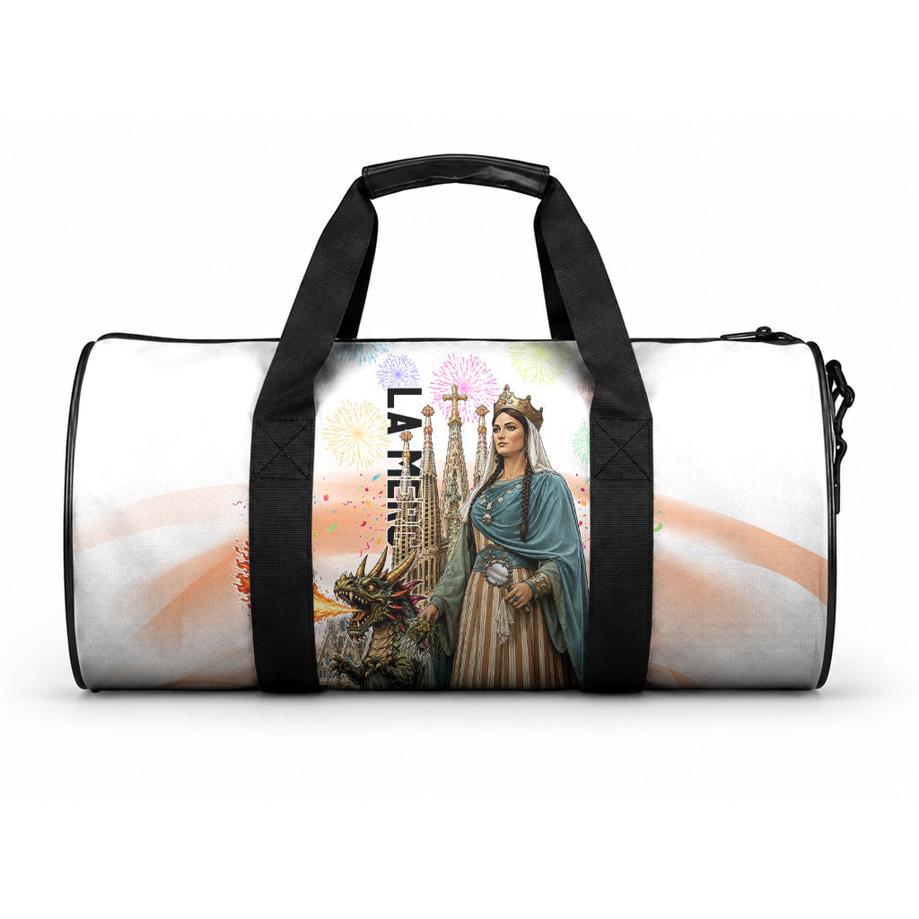 La Merce Festival Barcelona Duffle Bag Catalan Culture Sagrada Familia Castellers