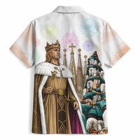 La Merce Festival Barcelona Hawaiian Shirt Catalan Culture Sagrada Familia Castellers