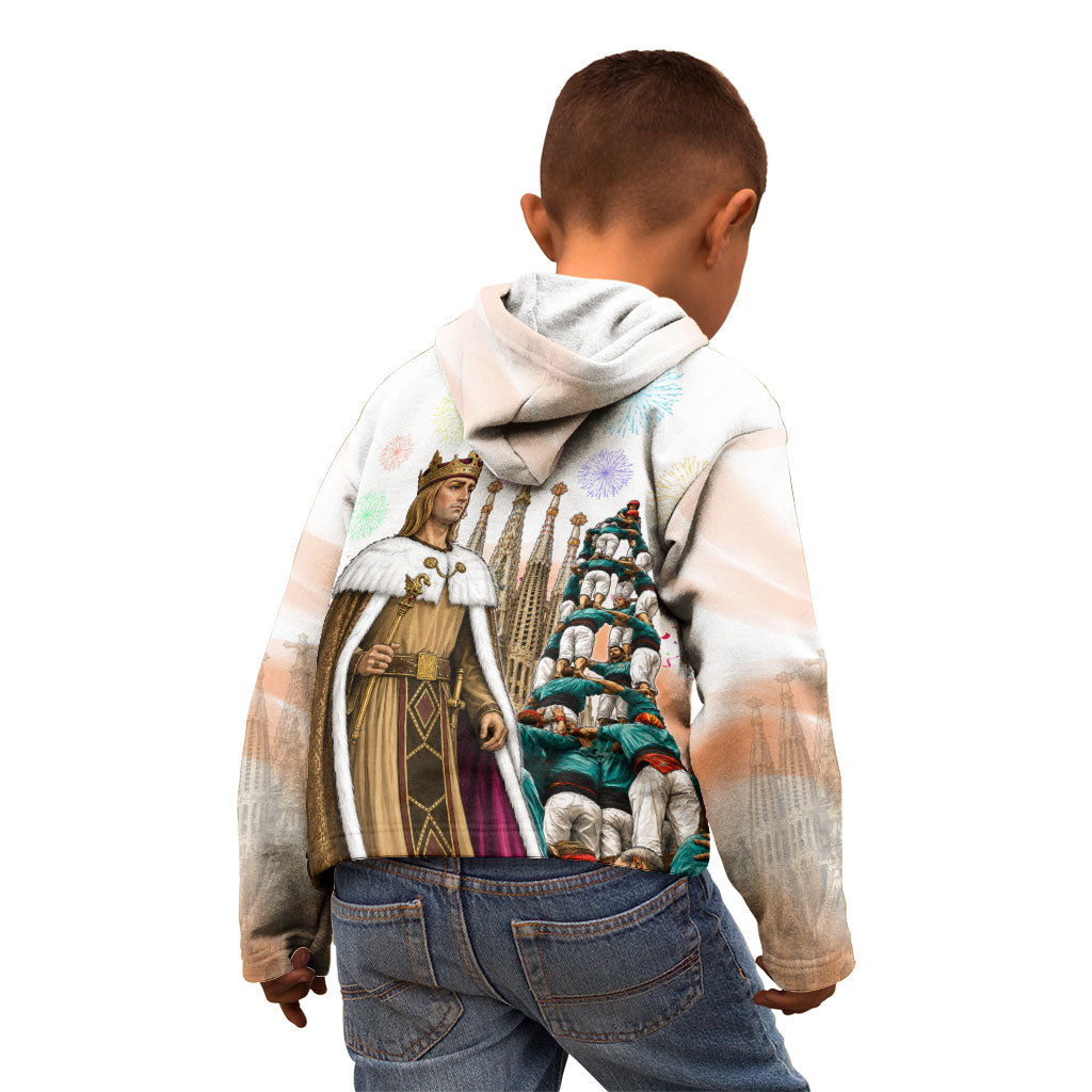 La Merce Festival Barcelona Kid Hoodie Catalan Culture Sagrada Familia Castellers
