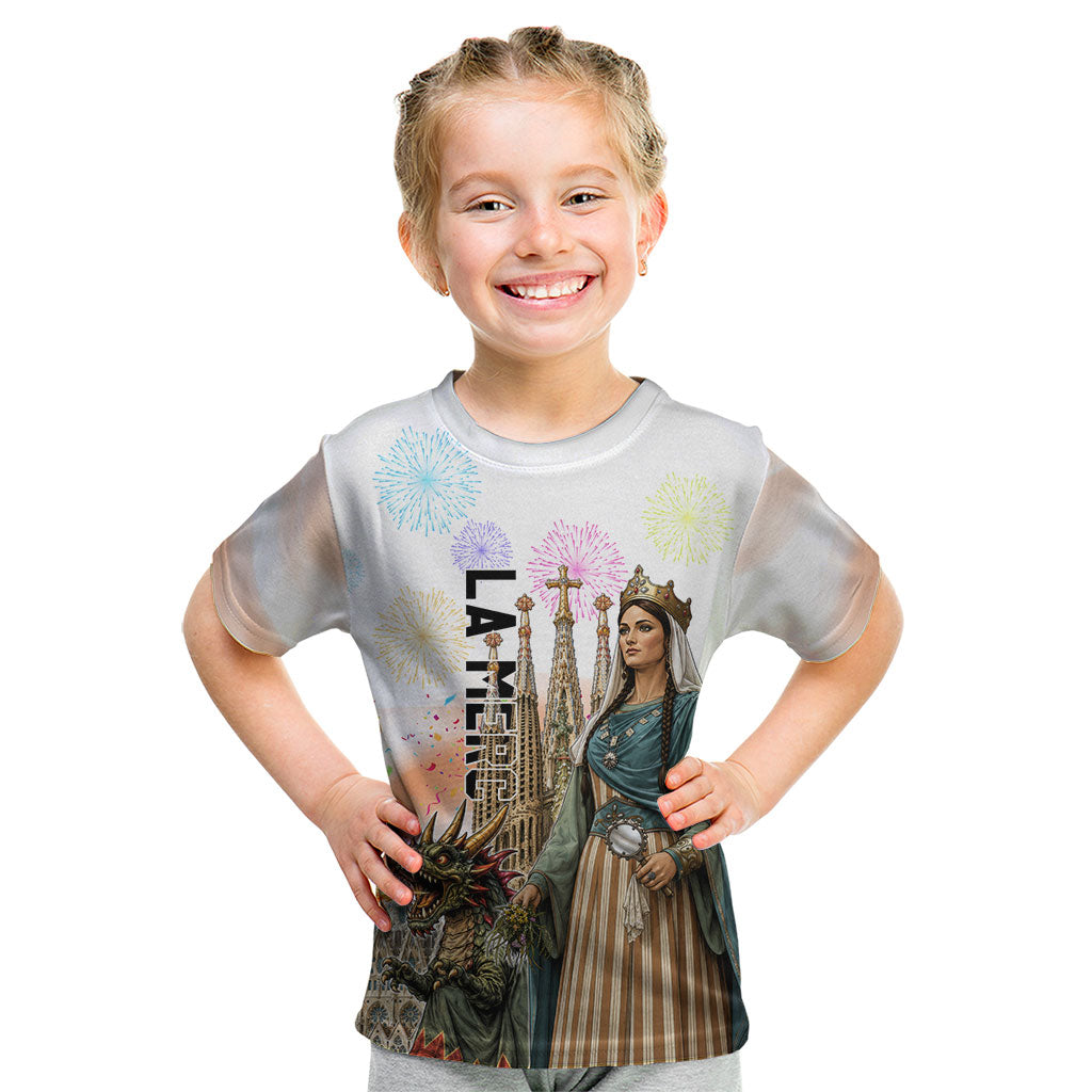 La Merce Festival Barcelona Kid T Shirt Catalan Culture Sagrada Familia Castellers