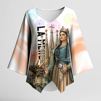 La Merce Festival Barcelona Kimono Sleeve Blouse Catalan Culture Sagrada Familia Castellers