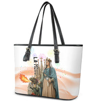 La Merce Festival Barcelona Leather Tote Bag Catalan Culture Sagrada Familia Castellers