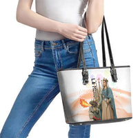 La Merce Festival Barcelona Leather Tote Bag Catalan Culture Sagrada Familia Castellers