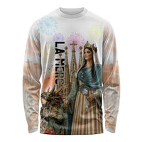 La Merce Festival Barcelona Long Sleeve Shirt Catalan Culture Sagrada Familia Castellers