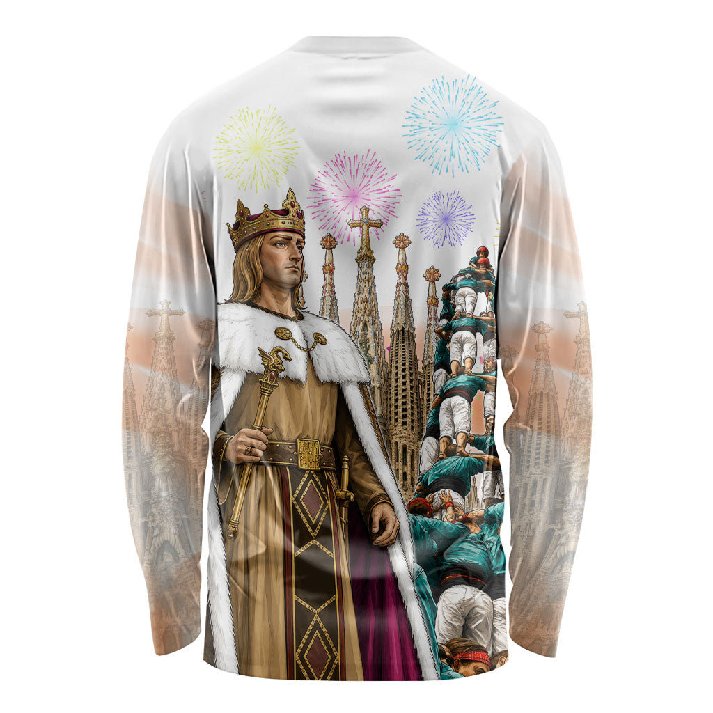 La Merce Festival Barcelona Long Sleeve Shirt Catalan Culture Sagrada Familia Castellers