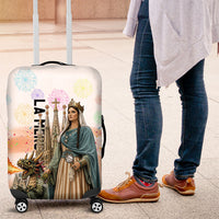 La Merce Festival Barcelona Luggage Cover Catalan Culture Sagrada Familia Castellers