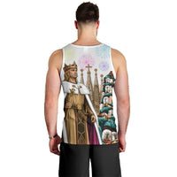 La Merce Festival Barcelona Men Tank Top Catalan Culture Sagrada Familia Castellers