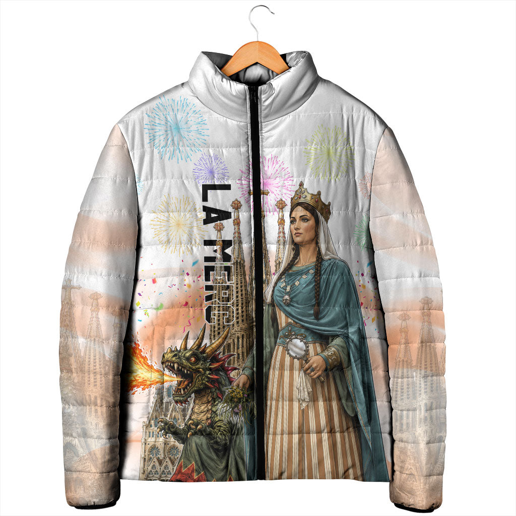 La Merce Festival Barcelona Padded Jacket Catalan Culture Sagrada Familia Castellers