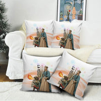 La Merce Festival Barcelona Pillow Cover Catalan Culture Sagrada Familia Castellers