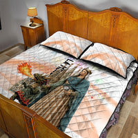 La Merce Festival Barcelona Quilt Bed Set Catalan Culture Sagrada Familia Castellers