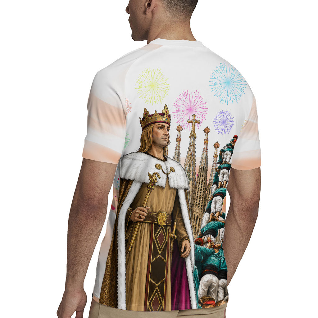 La Merce Festival Barcelona Rugby Jersey Catalan Culture Sagrada Familia Castellers