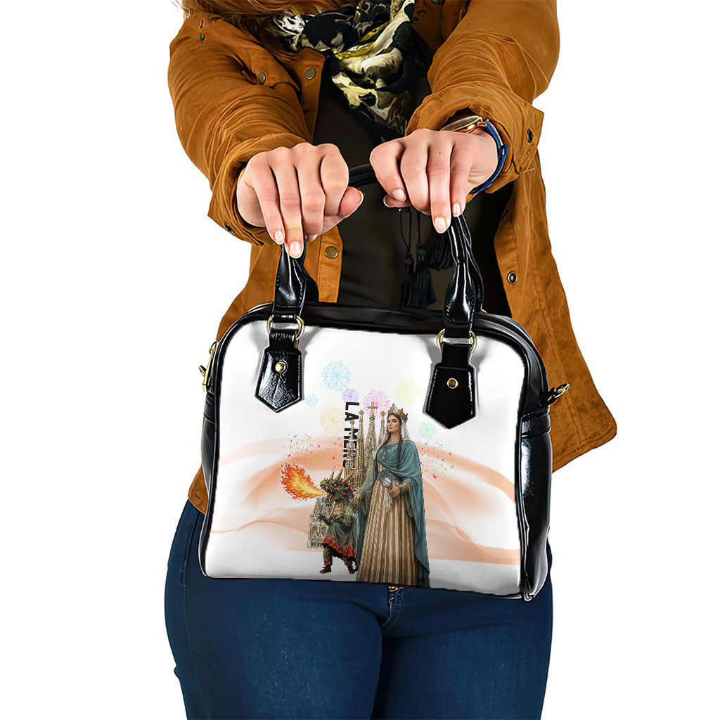 La Merce Festival Barcelona Shoulder Handbag Catalan Culture Sagrada Familia Castellers