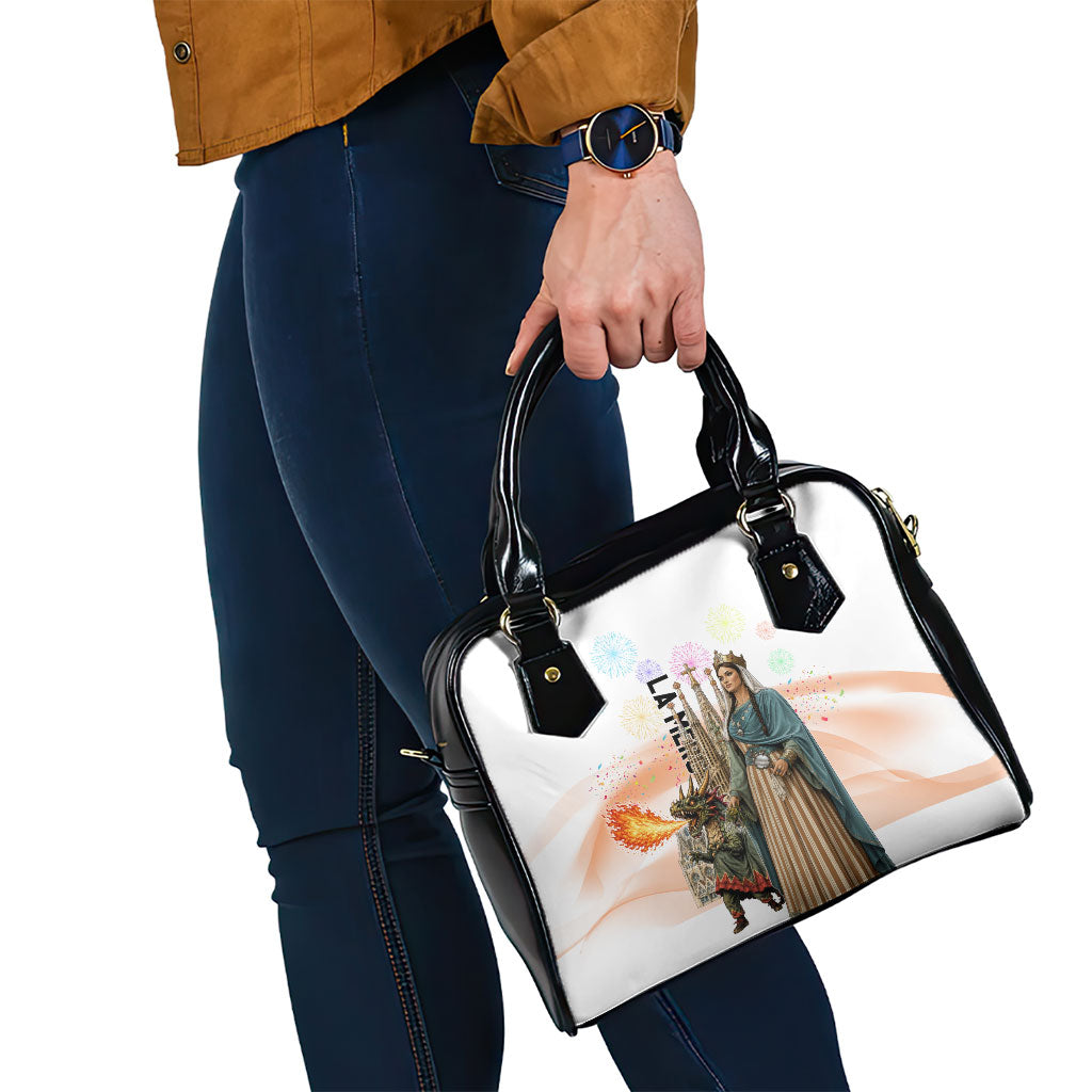La Merce Festival Barcelona Shoulder Handbag Catalan Culture Sagrada Familia Castellers