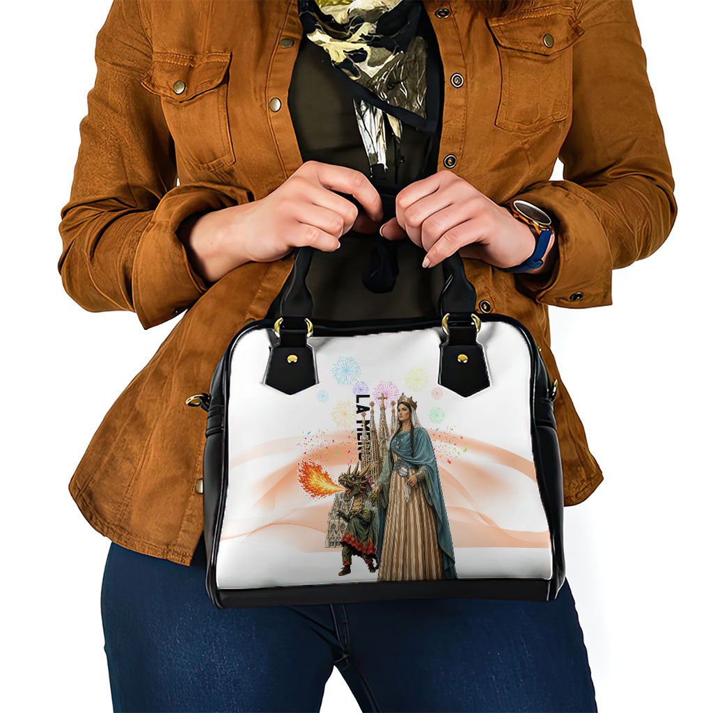 La Merce Festival Barcelona Shoulder Handbag Catalan Culture Sagrada Familia Castellers