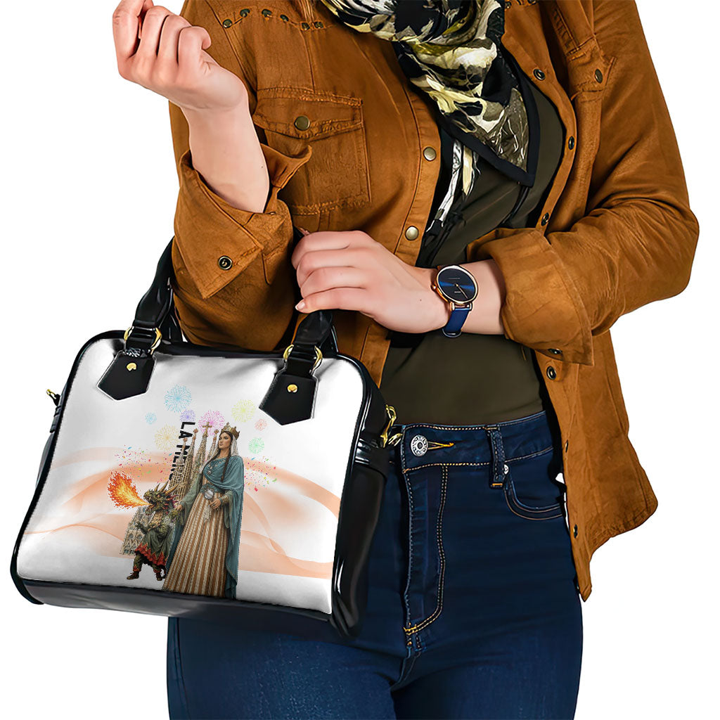 La Merce Festival Barcelona Shoulder Handbag Catalan Culture Sagrada Familia Castellers