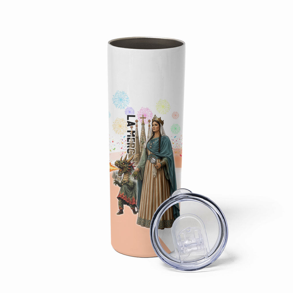 La Merce Festival Barcelona Skinny Tumbler Catalan Culture Sagrada Familia Castellers