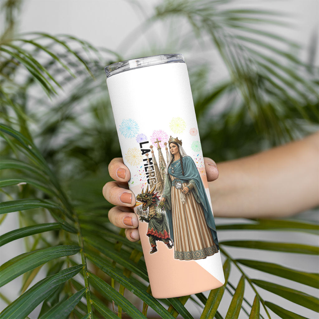 La Merce Festival Barcelona Skinny Tumbler Catalan Culture Sagrada Familia Castellers