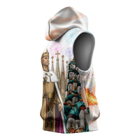 La Merce Festival Barcelona Sleeveless Hoodie Catalan Culture Sagrada Familia Castellers