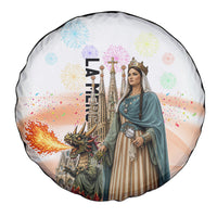 La Merce Festival Barcelona Spare Tire Cover Catalan Culture Sagrada Familia Castellers