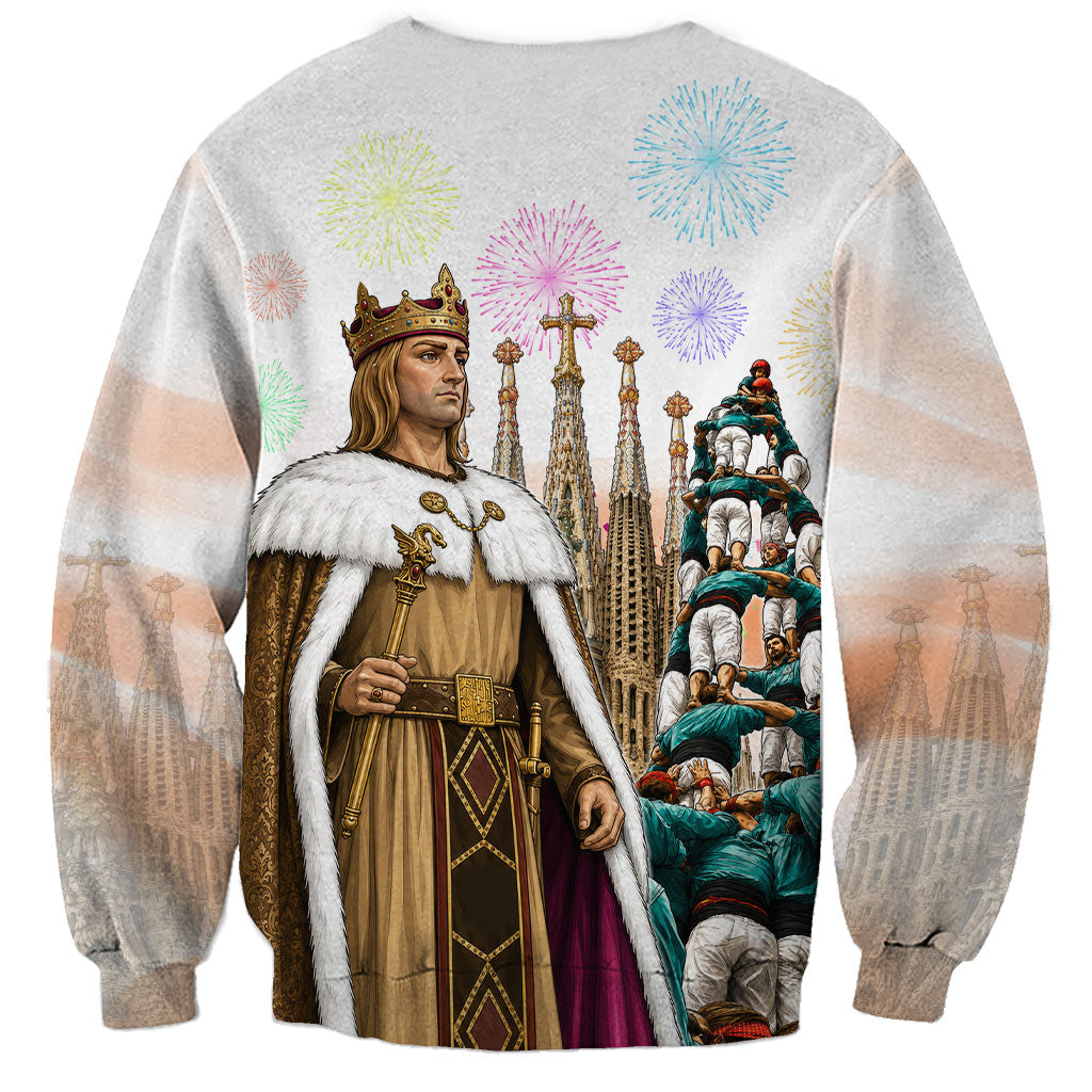 La Merce Festival Barcelona Sweatshirt Catalan Culture Sagrada Familia Castellers