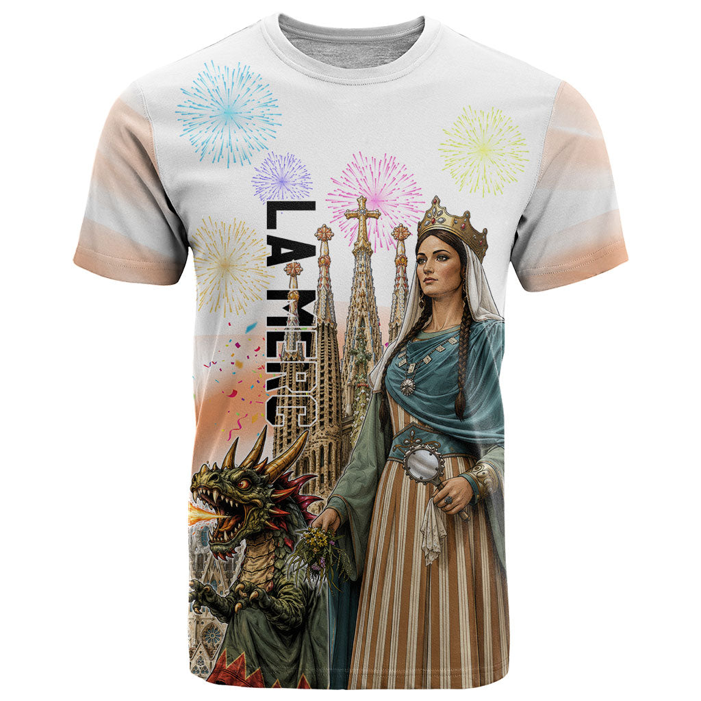 La Merce Festival Barcelona T Shirt Catalan Culture Sagrada Familia Castellers