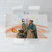 La Merce Festival Barcelona Tablecloth Catalan Culture Sagrada Familia Castellers