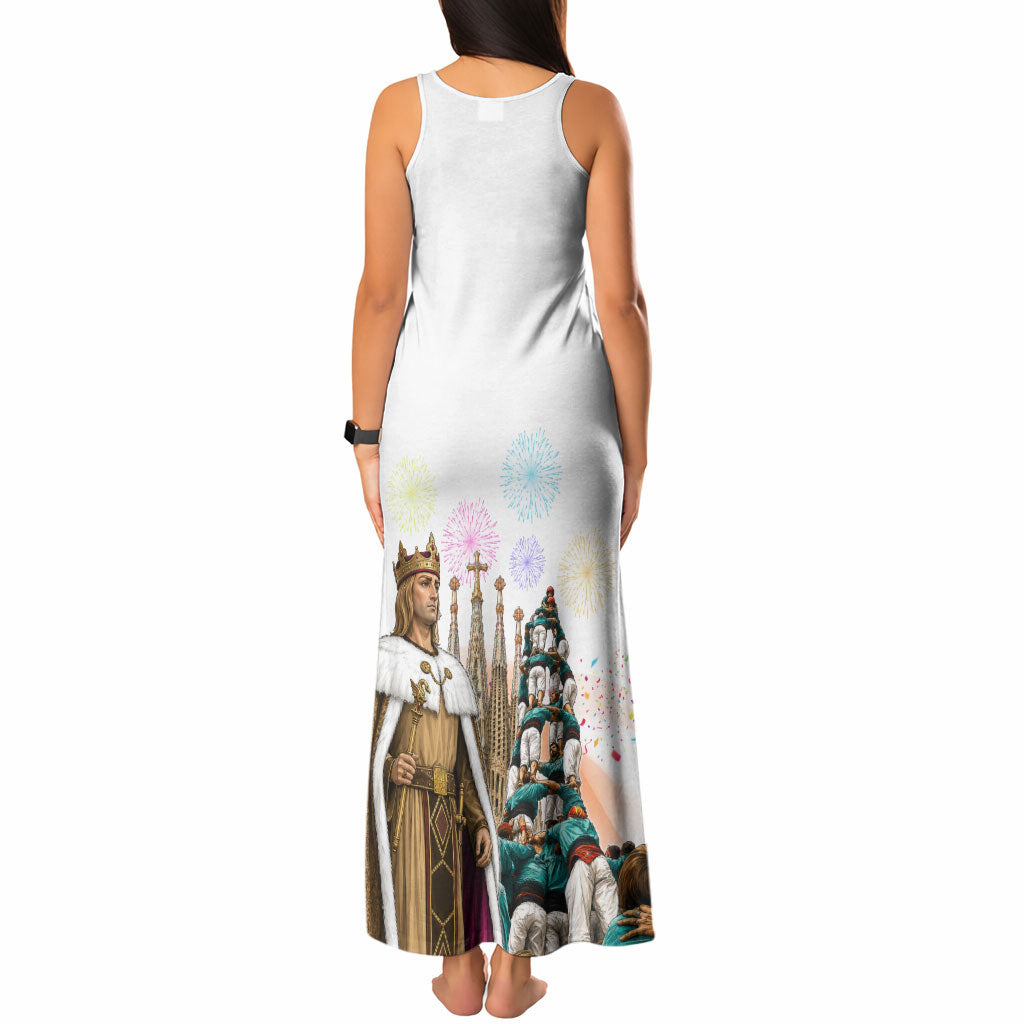 La Merce Festival Barcelona Tank Maxi Dress Catalan Culture Sagrada Familia Castellers