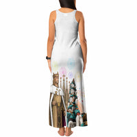 La Merce Festival Barcelona Tank Maxi Dress Catalan Culture Sagrada Familia Castellers