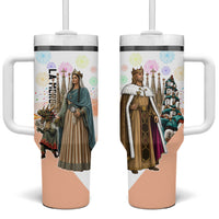 La Merce Festival Barcelona Tumbler With Handle Catalan Culture Sagrada Familia Castellers