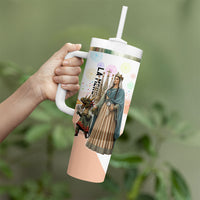 La Merce Festival Barcelona Tumbler With Handle Catalan Culture Sagrada Familia Castellers