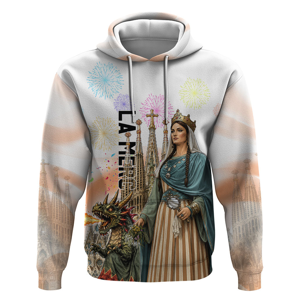 La Merce Festival Barcelona Zip Hoodie Catalan Culture Sagrada Familia Castellers