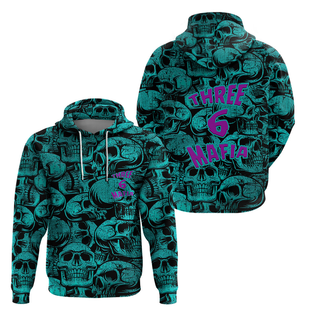 Three 6 Mafia Skull Hoodie Three 6 Mafia - Wonder Print Shop