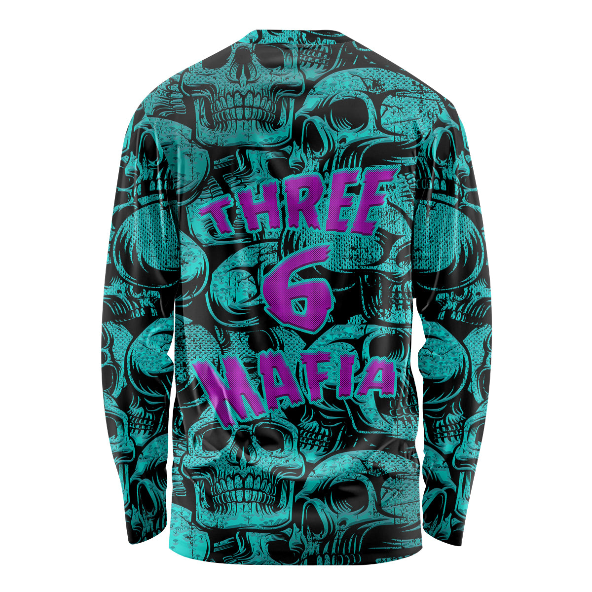 Three 6 Mafia Skull Long Sleeve Shirt Three 6 Mafia - Wonder Print Shop