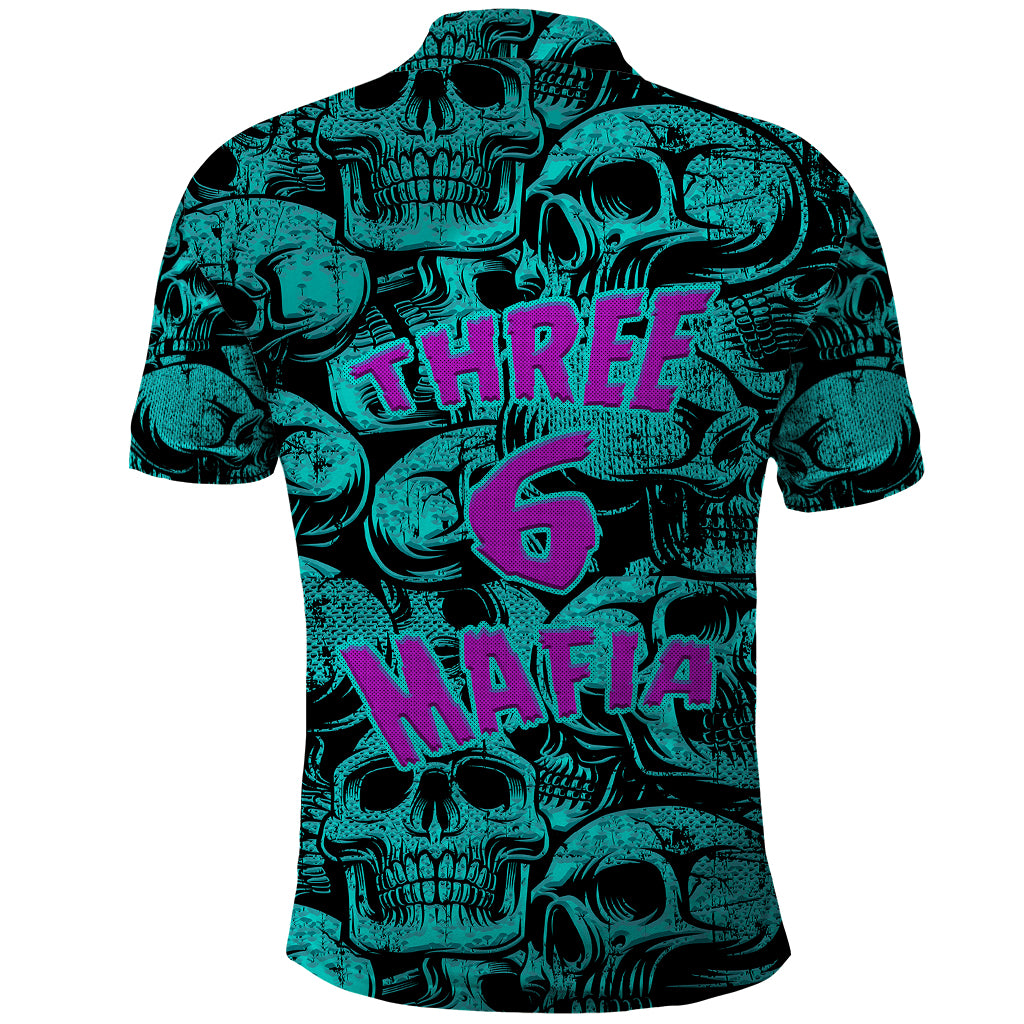 Three 6 Mafia Skull Polo Shirt Three 6 Mafia - Wonder Print Shop