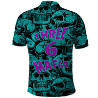 Three 6 Mafia Skull Polo Shirt Three 6 Mafia - Wonder Print Shop