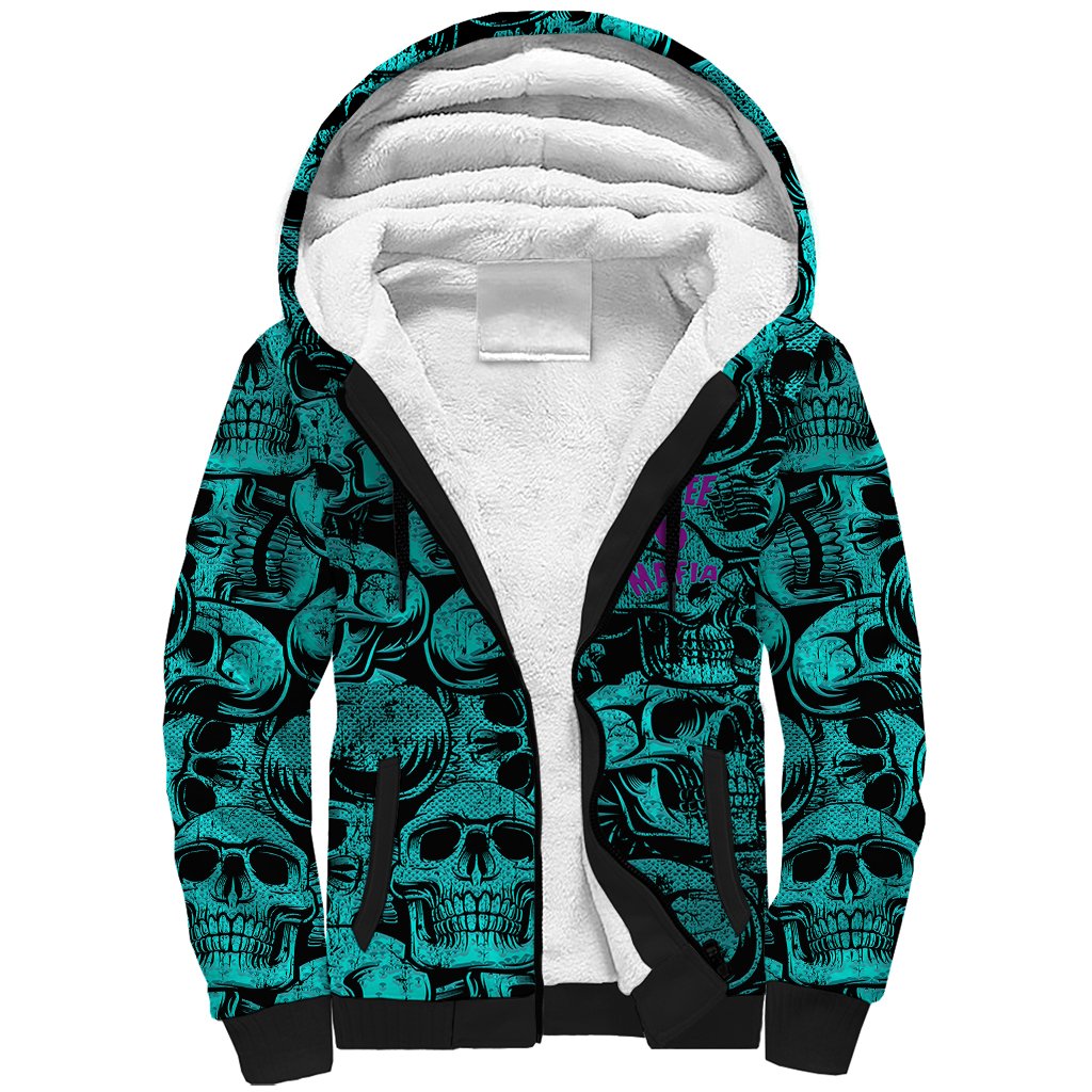 Three 6 Mafia Skull Sherpa Hoodie Three 6 Mafia - Wonder Print Shop