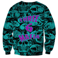 Three 6 Mafia Skull Sweatshirt Three 6 Mafia - Wonder Print Shop
