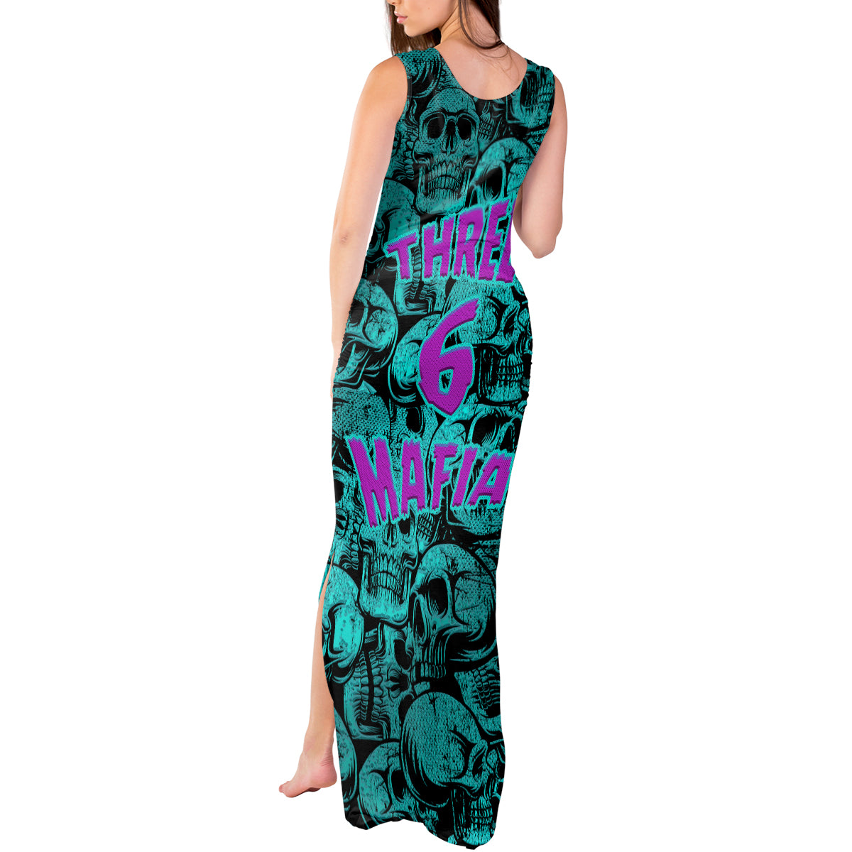Three 6 Mafia Skull Tank Maxi Dress Three 6 Mafia - Wonder Print Shop
