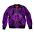 Skull Pattern Bomber Jacket I Am Who I Am Your Approval Isn't Needed - Wonder Print Shop