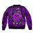 Skull Pattern Bomber Jacket I Am Who I Am Your Approval Isn't Needed - Wonder Print Shop