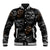 Skull Pattern Baseball Jacket Never Trust The Living - Wonder Print Shop